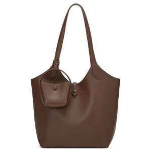 1622 2025 PU Leather Tote Bag Fall Winter Shoulder Handbag with Cute Mini